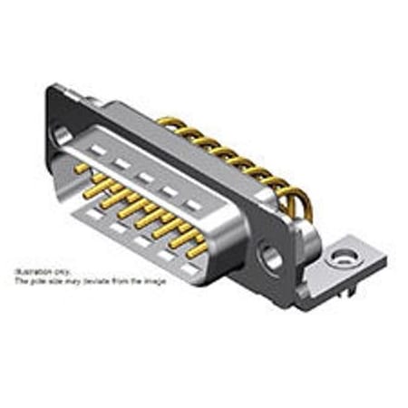 Molex Fct Standard-Density D-Sub Connector, Male, Right-Angle, Pcb Through Hole 1731090179